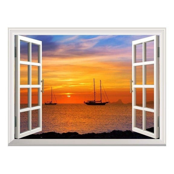 wall26 - Self-Adhesive Wallpaper Large Wall Mural Series (36"x48", Majestic Seascape)