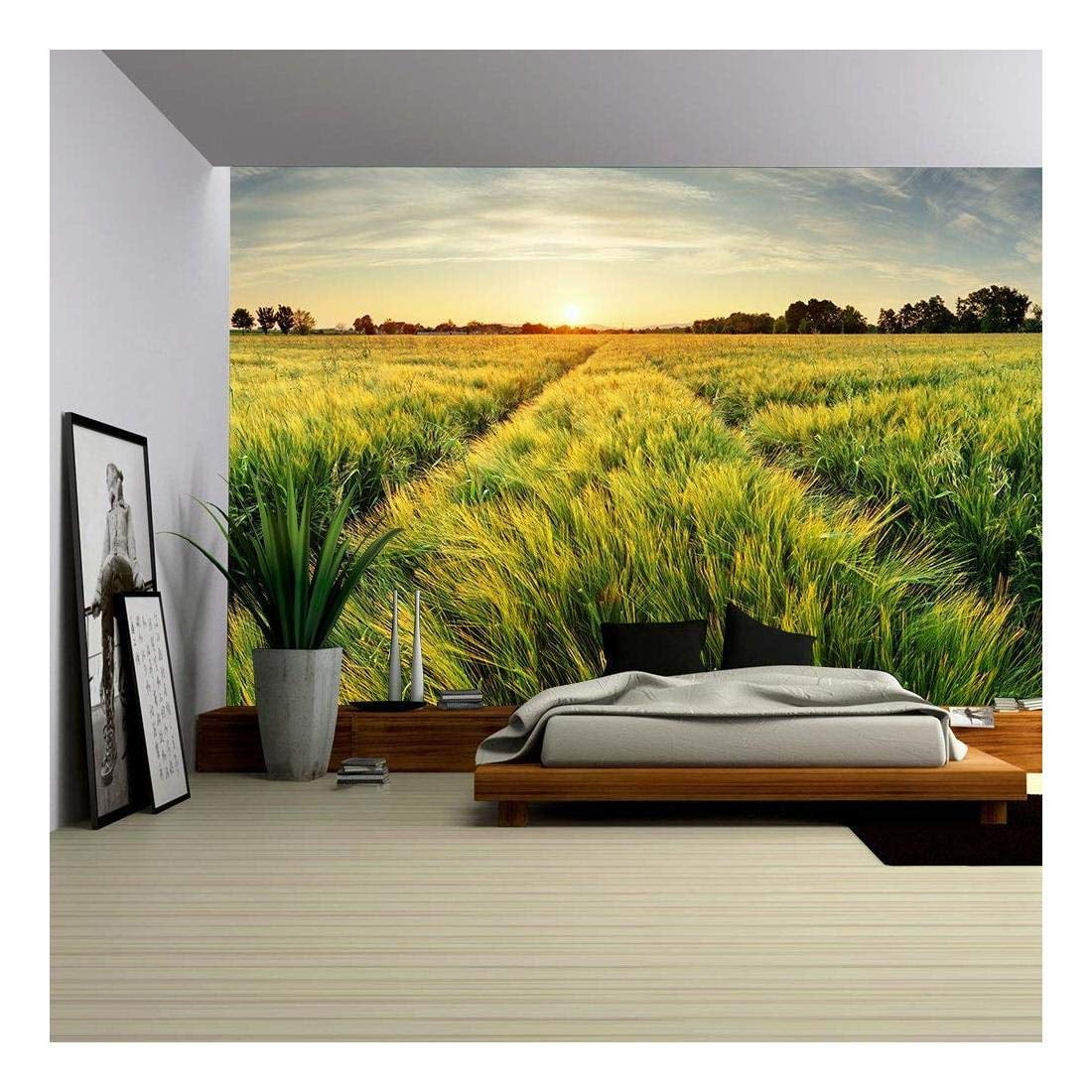 Misty Forest Landscape Self-Adhesive Wall Mural 66" x 96"