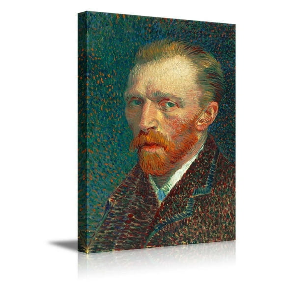 wall26 - Self-Portrait by Vincent Van Gogh - Canvas Print Wall Art Famous Oil Painting Reproduction - 24" x 36"