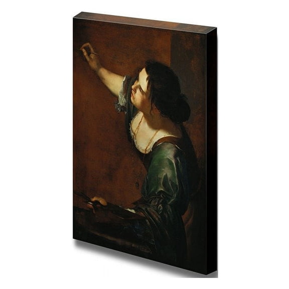wall26 Self-portrait as the Allegory of Painting by Artemisia Gentileschi - Canvas Print Wall Art Famous Painting Reproduction - 12" x 18"