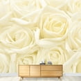 thumbnail image 1 of wall26 - Soft Yellow Rose Pattern, Pastel - Wall Mural, Removable Sticker, Home Decor - 66x96 inches, 1 of 6