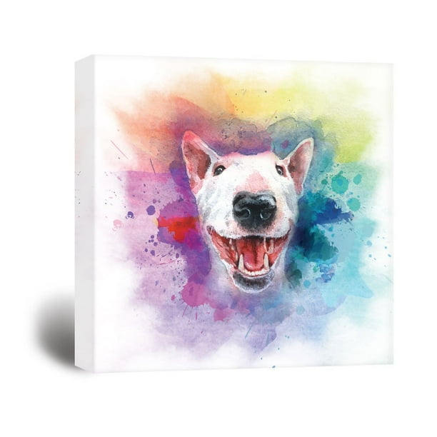 Bull fashion terrier painting