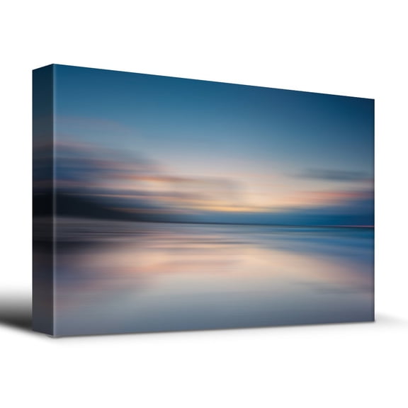 wall26 - Sunrise Golden Hour Calm Lake - Canvas Art Home Art - 16x24 inches