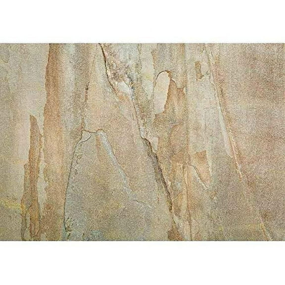 wall26 - Texture Background of a Flat Yellow and Gray Slate Rock Tile - Removable Wall Mural | Self-Adhesive Large Wallpaper - 100x144 inches