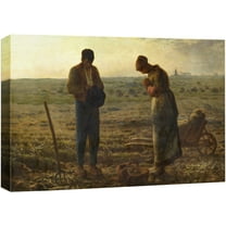 wall26 - The Angelus by Jean-Francois Millet - Canvas Print Wall Art Famous Painting Reproduction - 12" x 18"