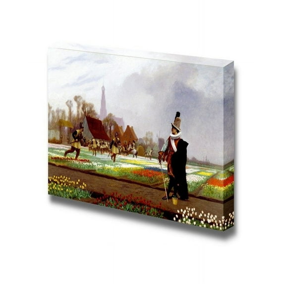 wall26 - The Tulip Folly by Jean-Leon Gerome - Canvas Print Wall Art Famous Painting Reproduction - 32" x 48"