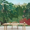 thumbnail image 1 of wall26 - The Waterfall by Henri Rousseau - French Post-Impressionism - Naive Primitivism - Peel and Stick Large Wall Mural, Removable Wallpaper, Home Decor - 66x96 inches, 1 of 6