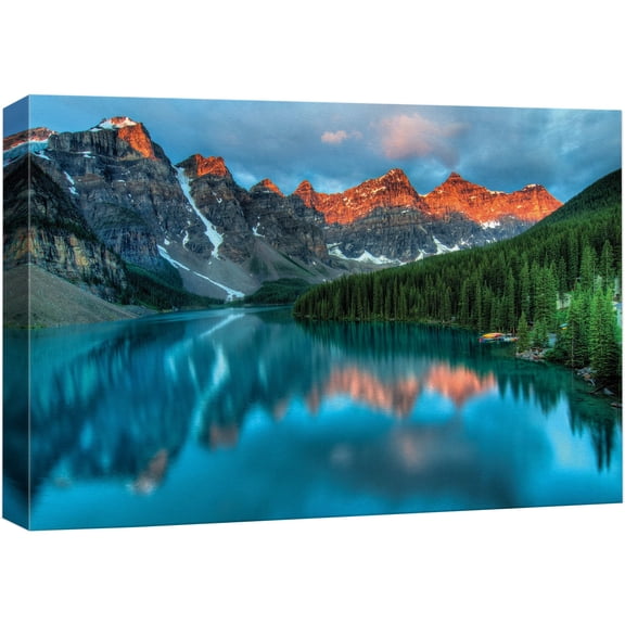 wall26 Tranquil Mountain Lake - Canvas Art Home Art - 24x36 inches