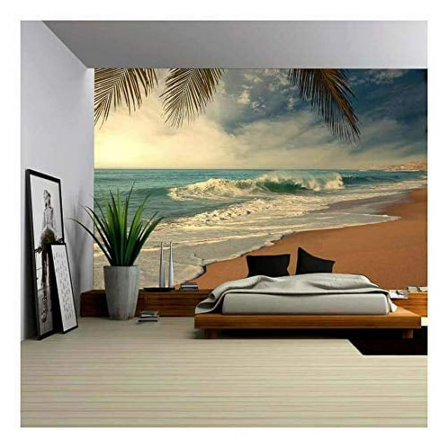 wall26 Tropical Beach Removable Wall Mural SelfAdhesive Large