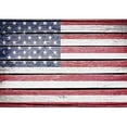 thumbnail image 1 of wall26 - USA, American Flag Painted on Old Wood Plank Background - Removable Wall Mural | Self-Adhesive Large Wallpaper - 100x144 inches, 1 of 6