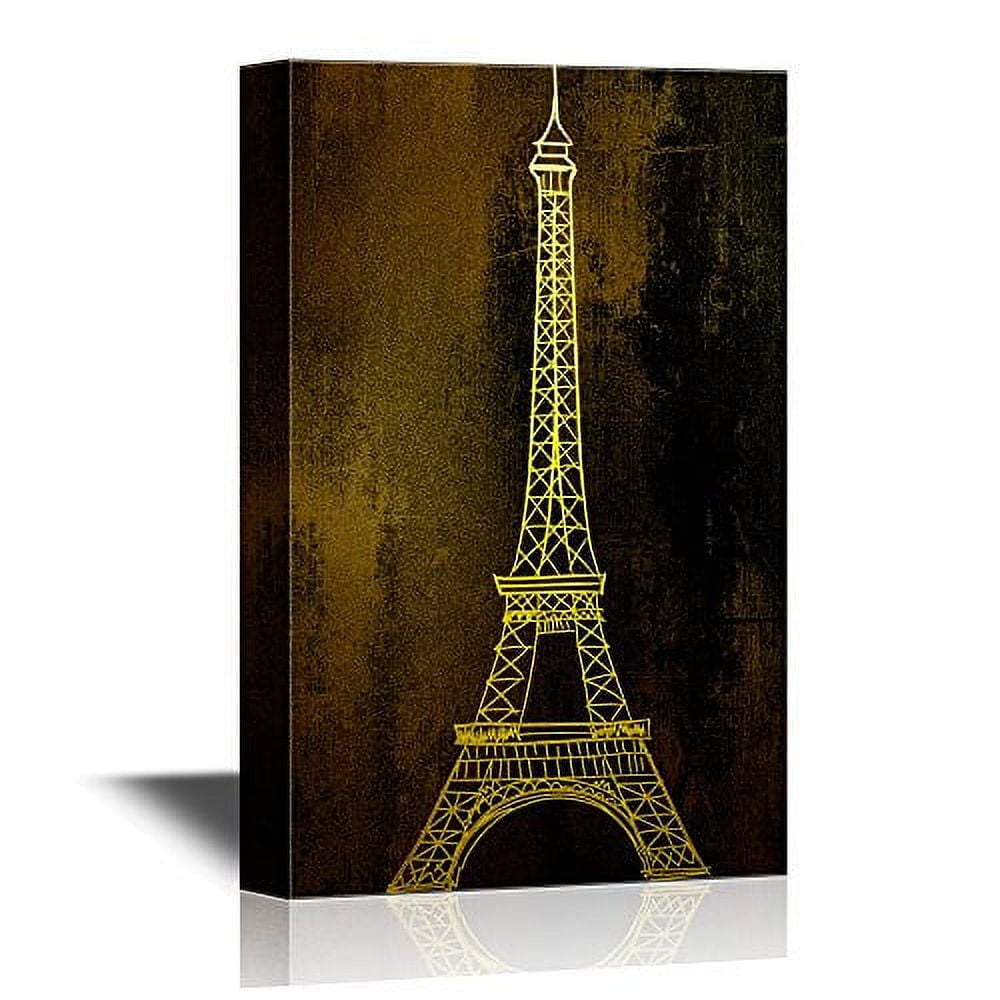 wall26 Vacation in Europe Canvas Wall Art Eiffel Tower in Paris
