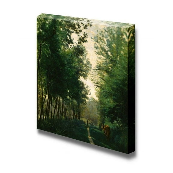 wall26 - Ville d'Avray by Jean-Baptiste-Camille Corot - Canvas Print Wall Art Famous Painting Reproduction - 24" x 24"