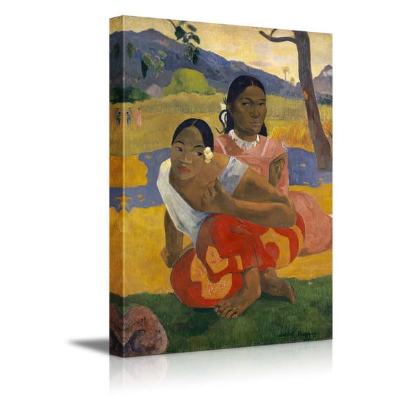 wall26 - "Nafea FAA Ipoipo by Paul Gauguin - French Post-Impressionist - Canvas Art Home Art - 12x18 inches