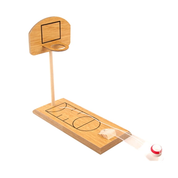 Wooden Desktop Bowling Basketball Toy Indoor Decompression Board Game