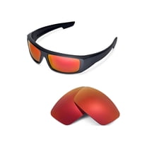 walleva replacement lenses for spy optic logan sunglasses - multiple options available (fire red - polarized)