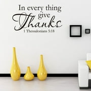 wallpaper In Everything Wall Decal 1 Thessalonians 5 18 Bible Scripture Religious Wall Decor Quote For Home Wall Art Sticker Sayings