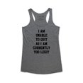 thumbnail image 1 of wallsparks Crown Hill Brand - I Am Unable To Quit As I Am Currently Too Legit - funny workout fitness gym yoga tank top - Soft Tri-Blend Racerback Tank for Women, 1 of 3