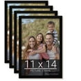 thumbnail image 1 of wallsthatspeak 11x14 Black Picture Frame for Puzzles Posters Photos or Artwork, Set of 4, 1 of 5