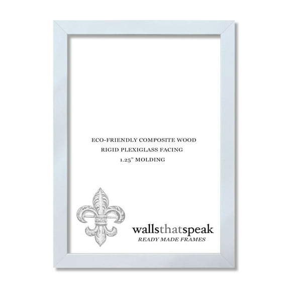 wallsthatspeak 16x16 White Picture Frame for Puzzles Posters Photos or Artwork