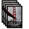 thumbnail image 1 of wallsthatspeak 18x27 Black Picture Frame for Puzzles Posters Photos or Artwork, Set of 4, 1 of 5
