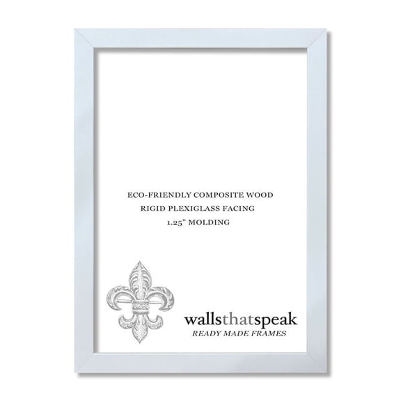 wallsthatspeak 22x34 White Picture Frame for Puzzles Posters Photos or Artwork