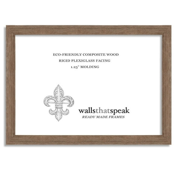 wallsthatspeak Puzzle Frame, Brown Barnwood, 26.75x19.75