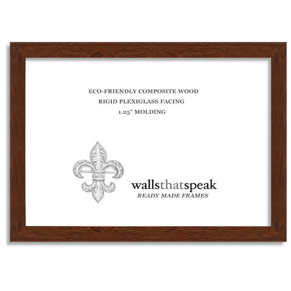 wallsthatspeak Puzzle Frame, Dark Walnut Rustic Pine, 38x26