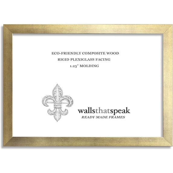 wallsthatspeak Puzzle Frame, Gold, 20x20