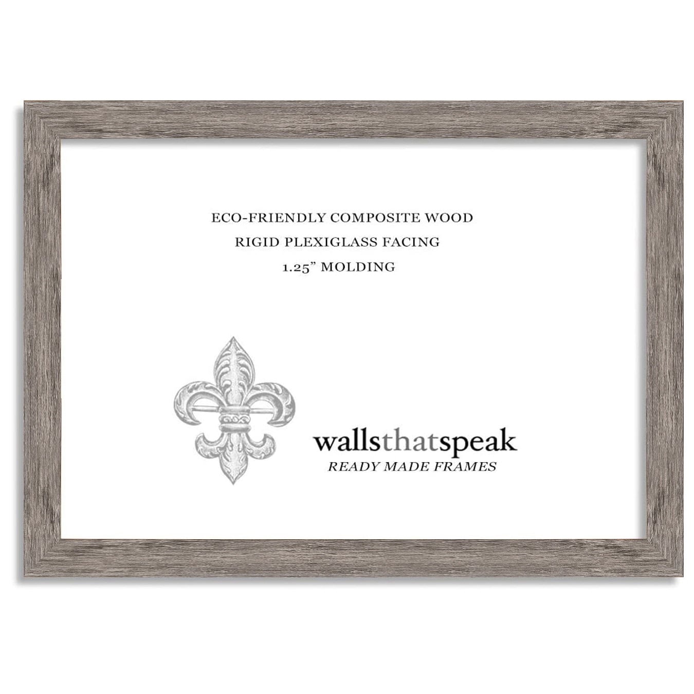 wallsthatspeak Eco-Friendly Bonanza Wood Puzzle Frame, Rustic Gray ...
