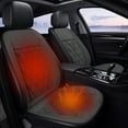 thumbnail image 1 of Car Heated Seat Cushion Winter Electric Heating Car Seat Electric Heating Seat Cushion 12V Suitable for Both In Car Use 41x19 Inch（Gray）, 1 of 5