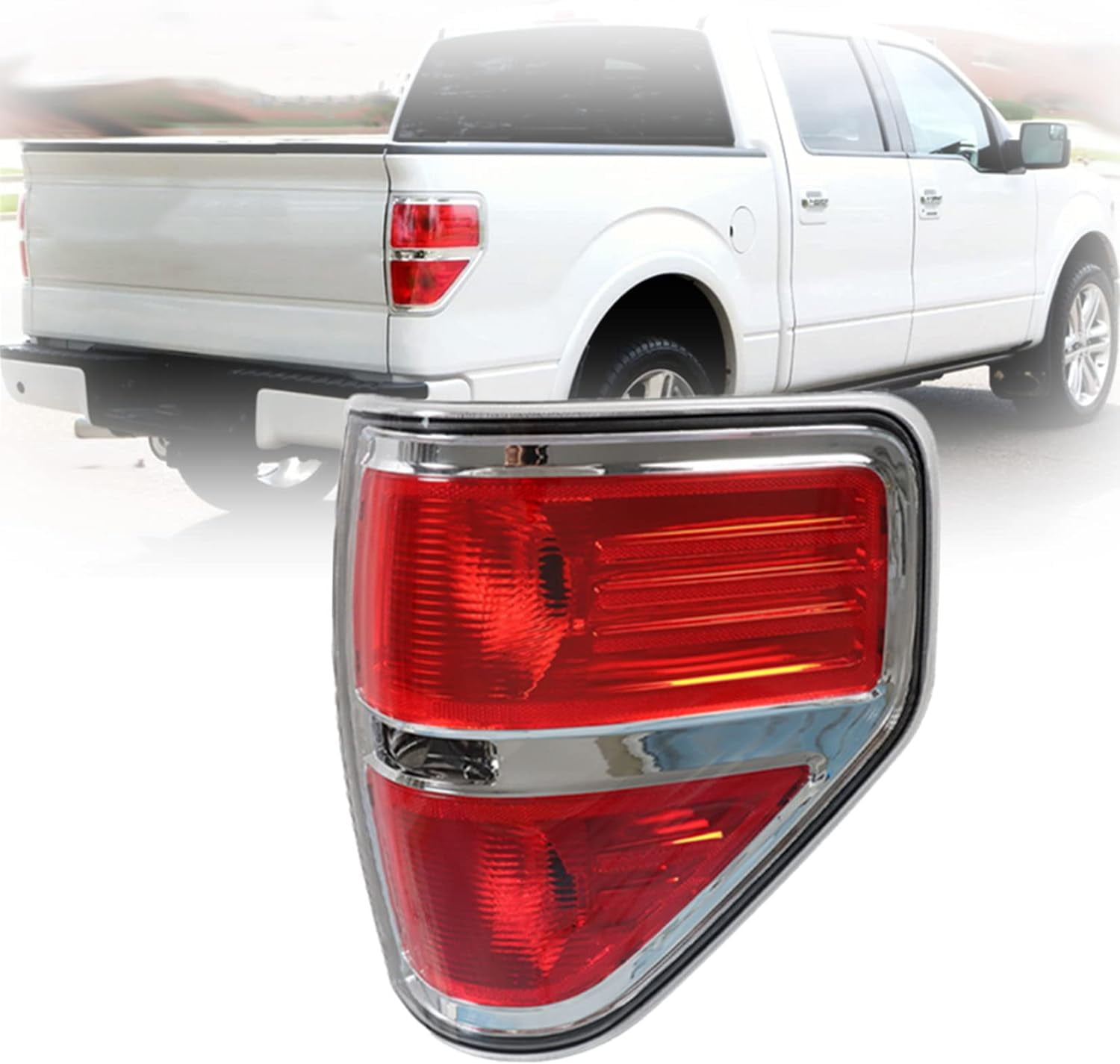 waltyotur 1Pack RH Tail Light Assembly Replacement for 20092014 F150 F150 FO2819143 Passenger