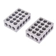 thumbnail image 1 of waltyotur 1 x 2 x 3 Inch Block 23 Hole Block Set Super Precision with Screw Hex Key for Milling Machine with Plastic Housing, 1 of 5