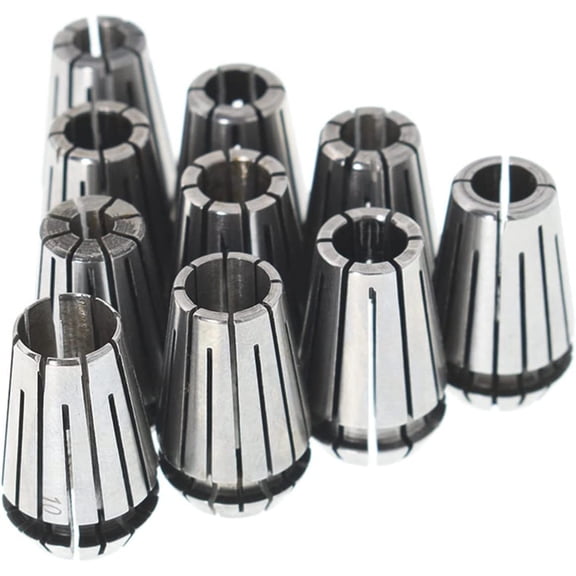 waltyotur 10 PCS ER16 Spring Collet Set 1-10mm CNC Super Precision Milling Tool