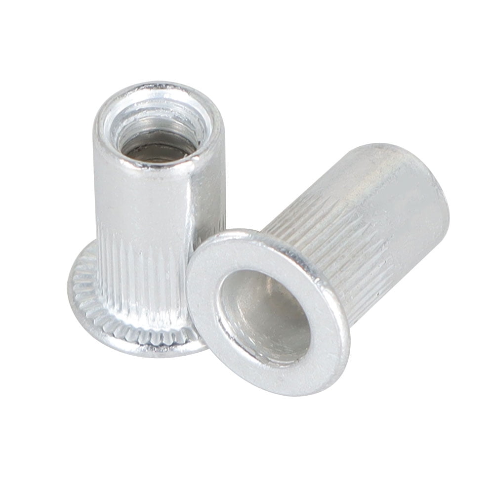 waltyotur 100 Pack 10-24 Aluminum Rivet Nut Rivnut Insert Nutsert SAE