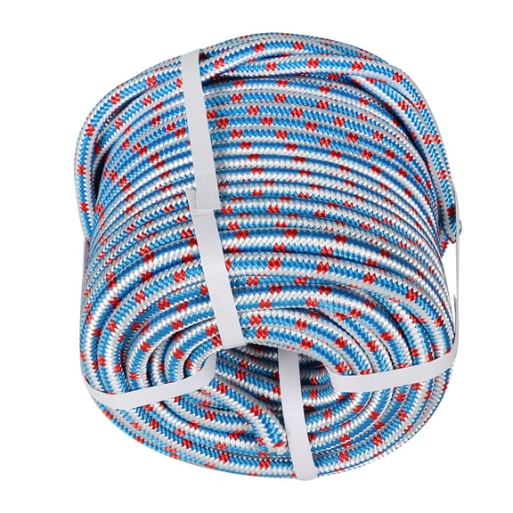 waltyotur 16 Strand Braid Polyester Rope Pulling Rope Arborist Rigging Multipurpose Bull Rigging 1/2 Inch x 100 /150 Feet