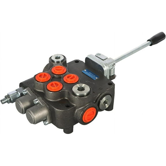 waltyotur 2 Spool Hydraulic Directional Control Valve Double Acting Control Valve 21 GPM 3625 PSI SAE Port for Small Tractors, Tractors, Loaders