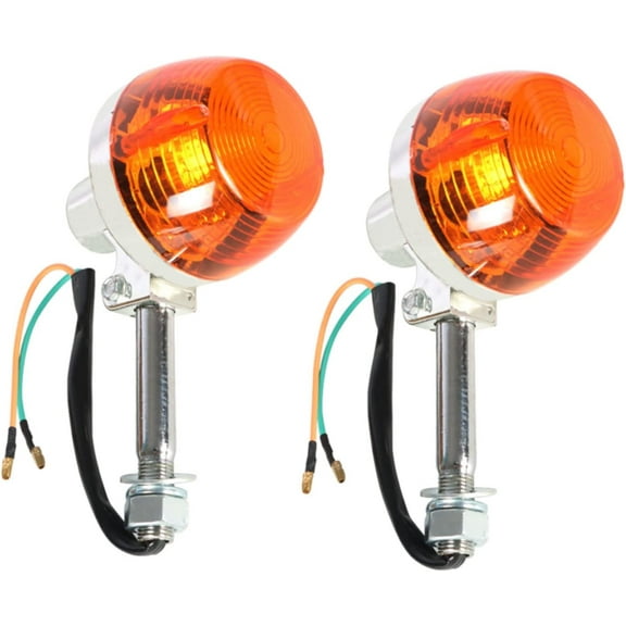 waltyotur 2 pcs LED Turn Signal Lights Indicator Lights 12mm Bolt Motorcycle Lights