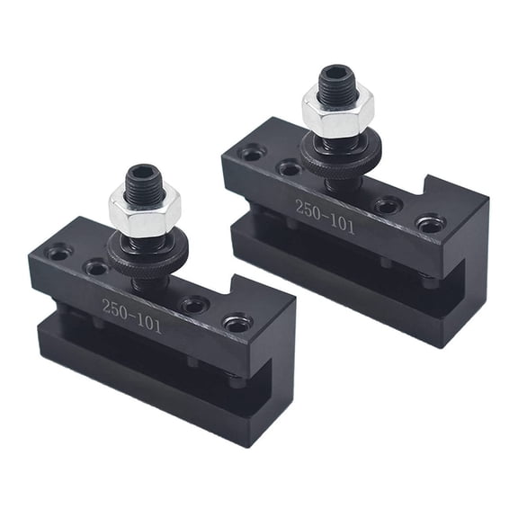 waltyotur 2Pcs AXA Tool Post 250-101 Wedge Type Quick Change Tool Post 6-12 Inch Lathe Swing