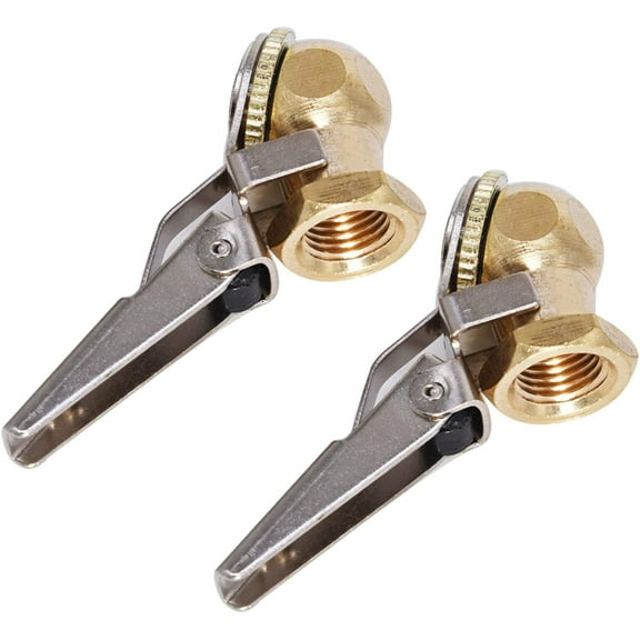 waltyotur 2Pcs Brass Lock On Tire Inflator Locking Air Chuck Air Hose Attachment 1/4" NPT