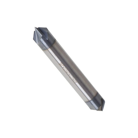waltyotur 3/8 Inch 4 Flute 90 Degree Double End Helix Carbide End Mill Tialn Coated