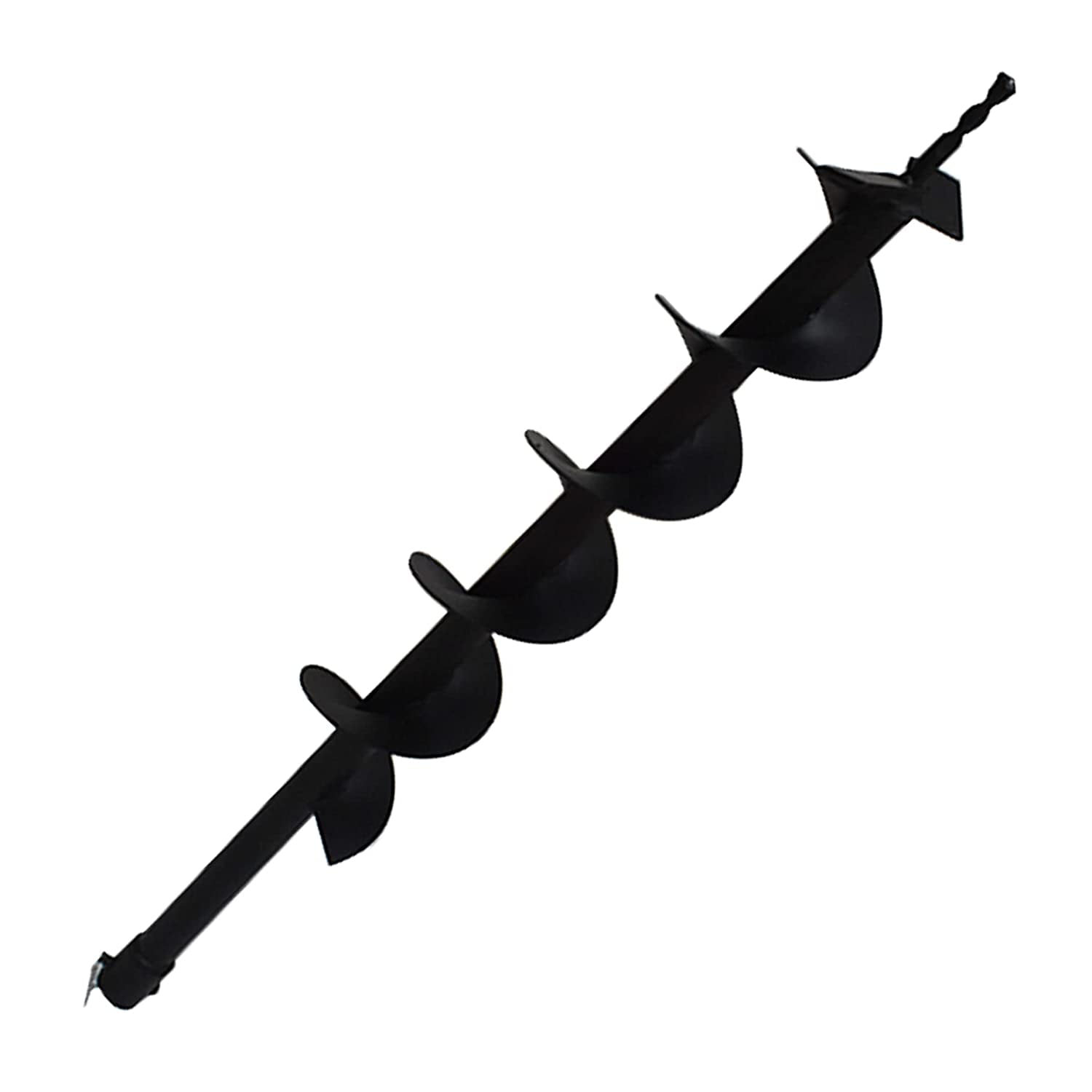 waltyotur 4 Inch Earth Auger Drill Bits for Planting, 4 x 31.5 Gasoline Engine Auger Post Hole Digger Drill Bits, Bulb Planter Tool with 3/4 Shaft