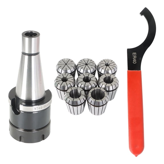 waltyotur #40 ER-40 Spring Collet Chuck Set Accuracy .0005" 10 Piece