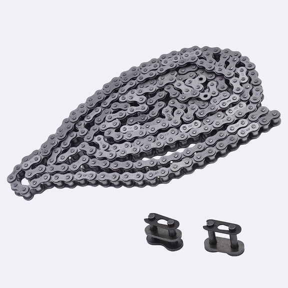 waltyotur 40 Roller Chain 10 Feet with 2 Connecting Links Fit 40 Roller Chain Carbon Steel Material for Motorcycle, Bicycle, Go Kart, ATV, Dirt Bike and Other Industrial Machinery