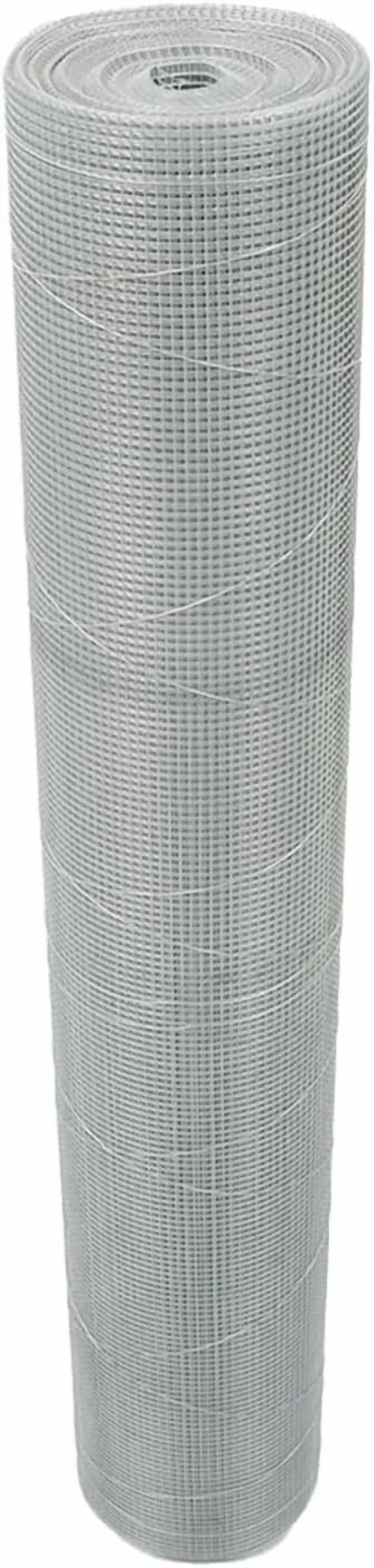 waltyotur 48 in x 100 ft Hardware Cloth, 1/4 in Chicken Wire Fence for Chicken Coop Fences and Poultry Animal Netting (23 Gauge, Silver White)