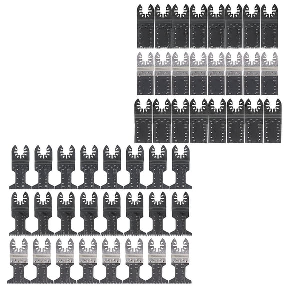 waltyotur 48Pcs Multi-Purpose Oscillating Tool Saw Blade 1-3/8, 1-3/4 Inch Multi Tool Blades Oscillating Saw Blades Accessories Fit for Wood, Metal and Hard Material