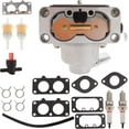 thumbnail image 1 of waltyotur 499804 Carburetor with Replacement for Briggs & Stratton 699709 791230 799230 20HP-25HP Intek Twin Part John Deere MIA10632, 1 of 7