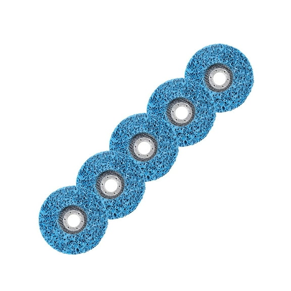 waltyotur 5Pcs 4-1/2 x 7/8 Inch Easy Strip Discs Bule Stripping Wheel Fit for Angle Grinders Removes Rust Strips Paint Cleans Welds