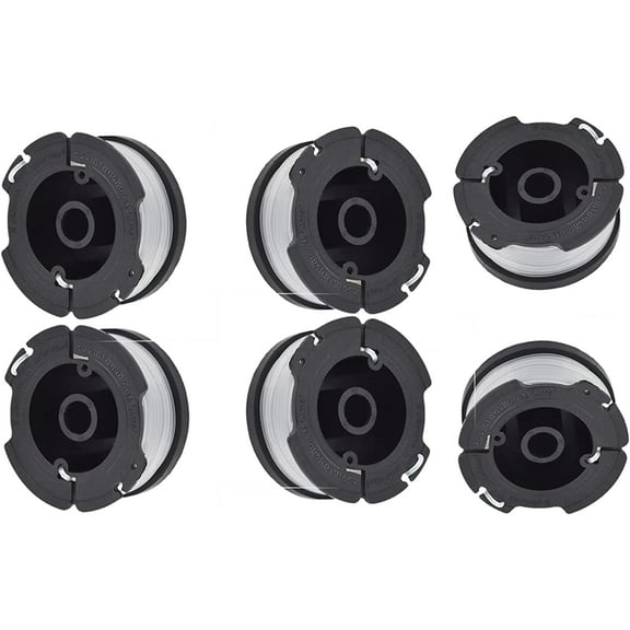 waltyotur 6-Pack Spool Line 30ft 0.065 inch Replacement for Black Decker AF-100 GH400, GH500, GH600, GH610, GH900, GH912