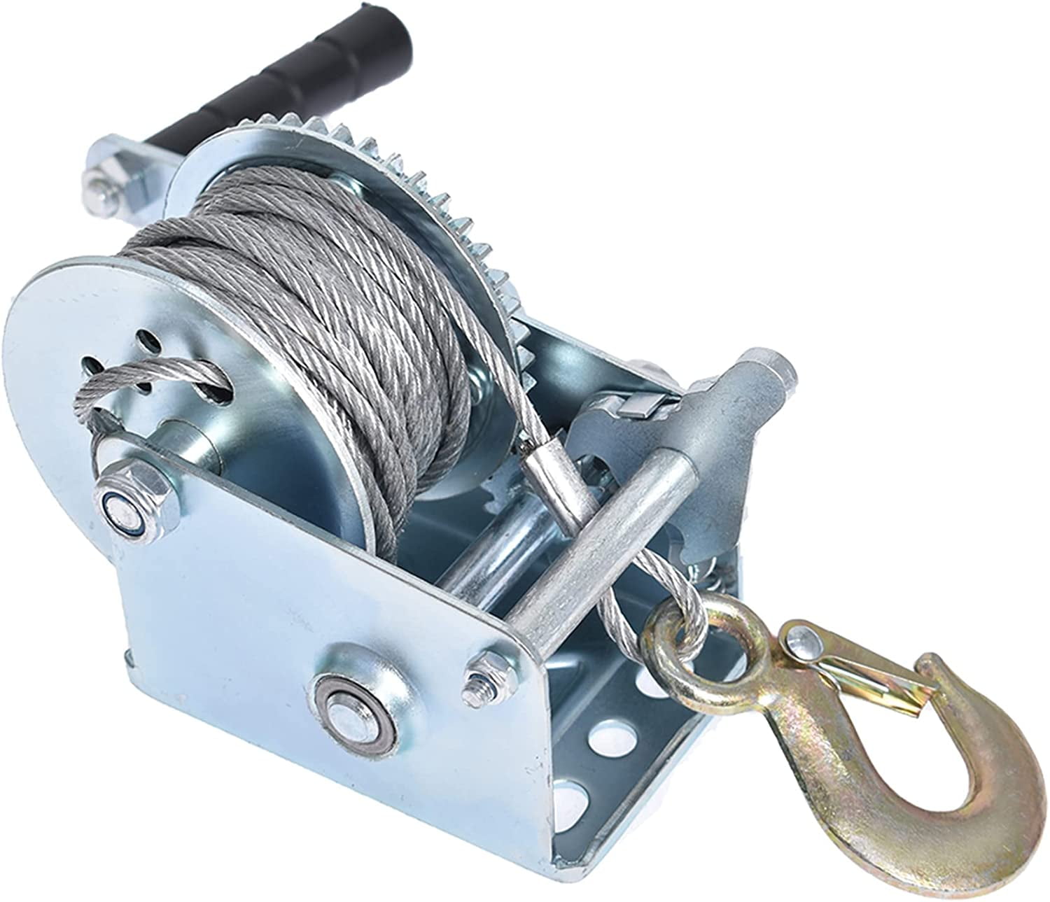 waltyotur 600 LB Manual Crank Winch High Carbon Steel Heavy Winch with ...