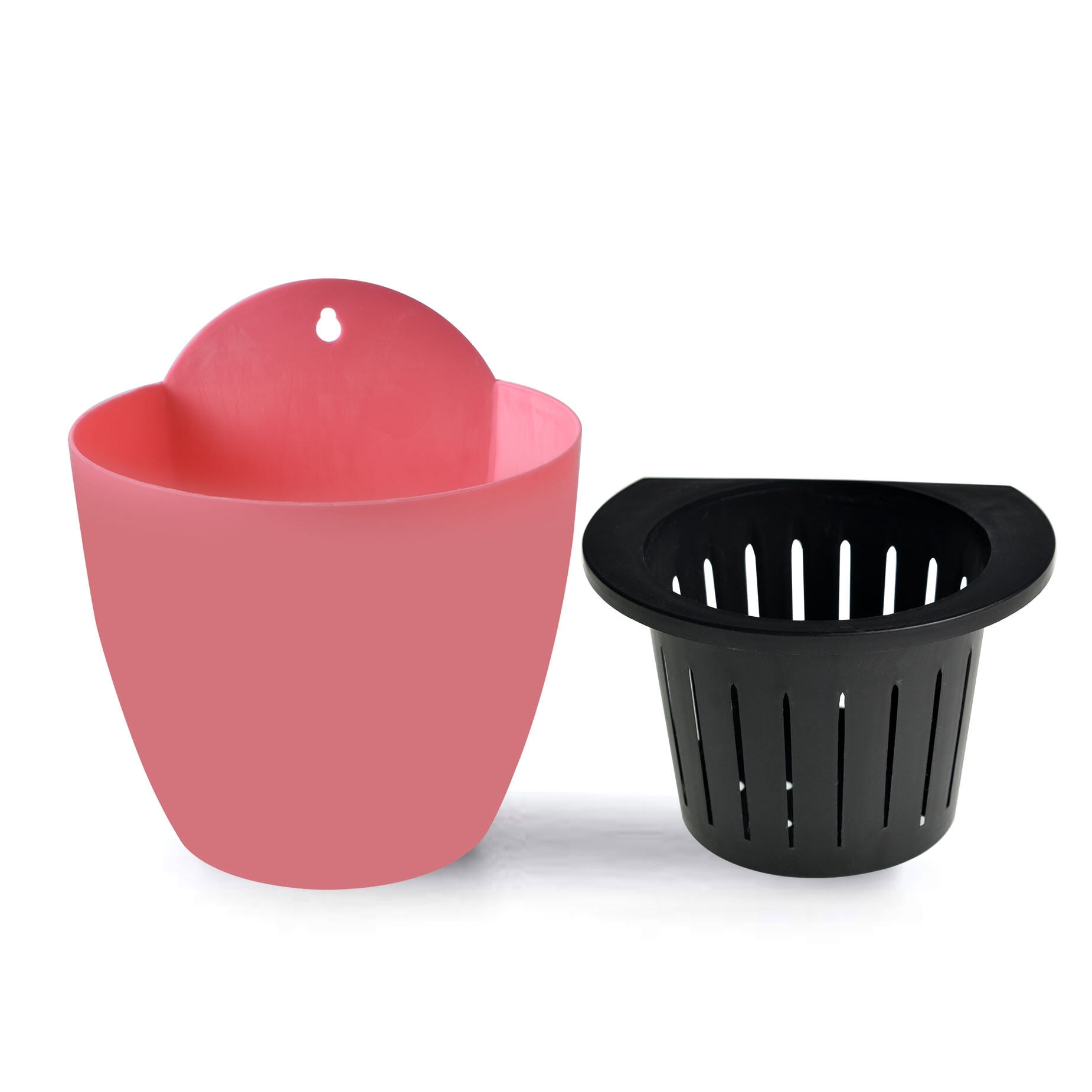 waltyotur 7Pack Self-watering Plant Flower Pot Wall Hanging Plastic Planters with Hooks
